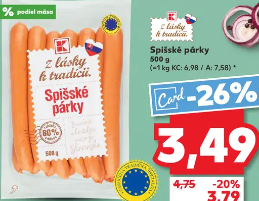 K-Classic Spišské párky