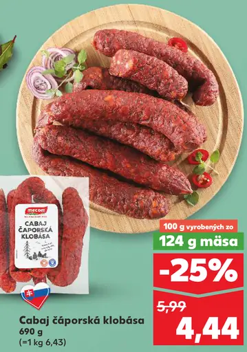 Arcotrade Cabaj čaporská klobása