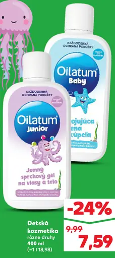 Oilatum Junior jemný sprchový gél na vlasy a telo
