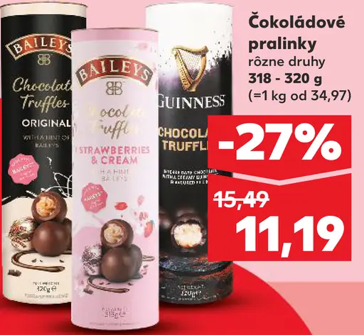 Baileys Chocolate Truffles pralinky