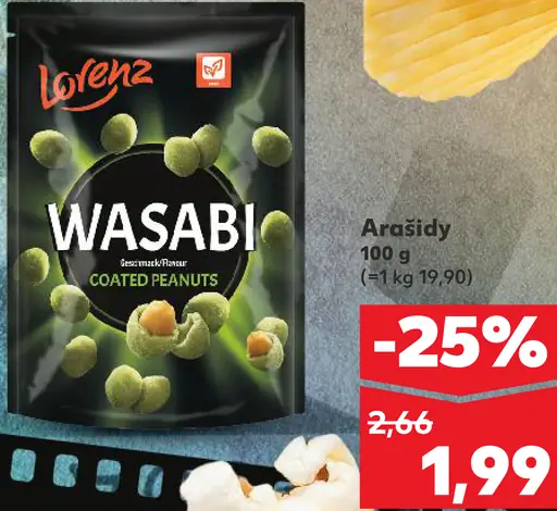Lorenz Wasabi arašidy coated peanuts