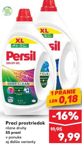 Persil Deep Clean Color Active Gel prací prostriedok 38 praní