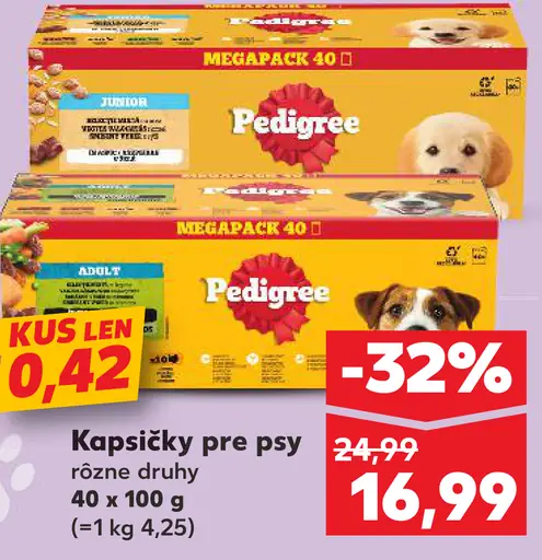 Pedigree kapsičky pre psy
