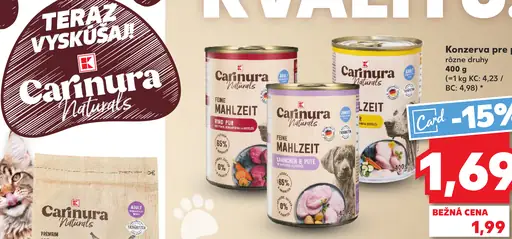 Carnura Naturals konzerva pre psy
