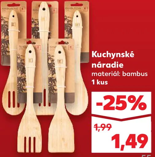 Kuchynské náradie bambusové