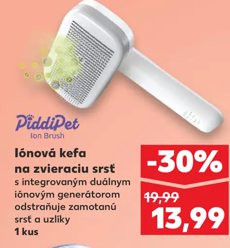PiddiPet Iónová kefa na zvieraciu srsť