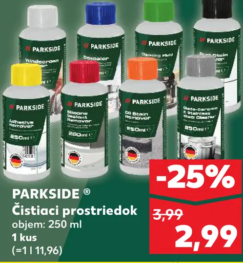 Parkside čistiaci prostriedok