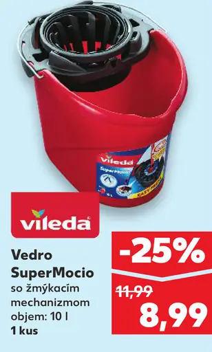 Vileda vedro SuperMocio so žmýkacím mechanizmom 10 l