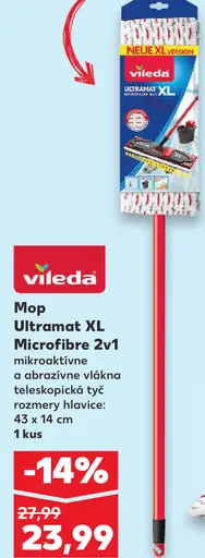 Vileda Ultramat XL Microfibre 2v1 mop s teleskopickou tyčou