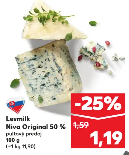Lewmilk Niva Originál 50% pultový predaj