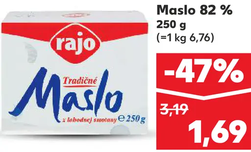 Rajo Lakto Free Delaktózované maslo