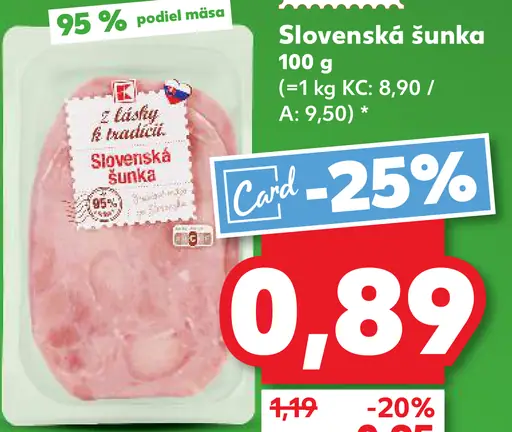 K-Classic Slovenská šunka