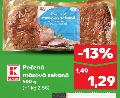 K-Classic Pečená mäsová sekaná