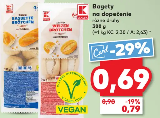 K-Classic Bagety na dopečenie