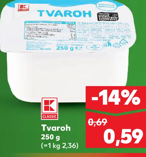 K-Classic tvaroh mäkký