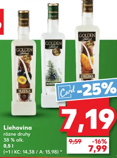 Golden hruška liehovina 38 %