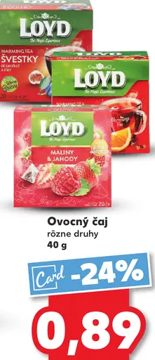 Loyd Ovocný čaj rôzne druhy
