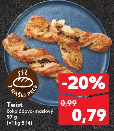 Twist čokoládovo-maslový