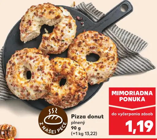Pizza donut plnený