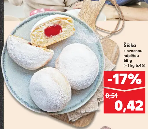 Šiška s ovocnou náplňou