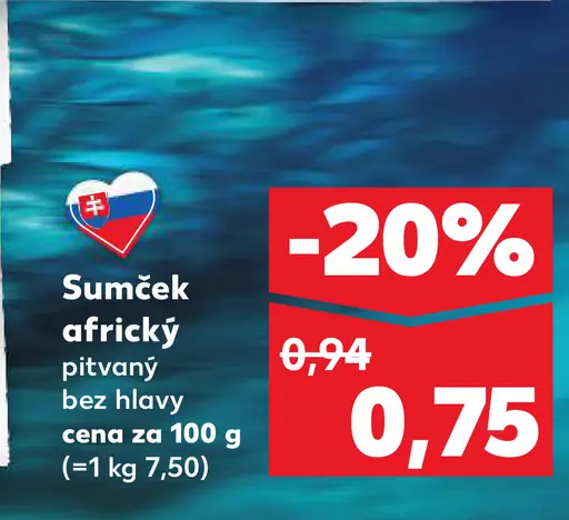 Sumček africký pitvaný bez hlavy