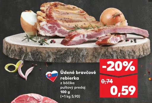 Bravčové rebierka z bočka