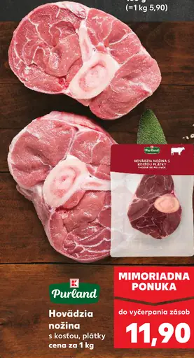 Hovädzia nožina s kosťou plátky