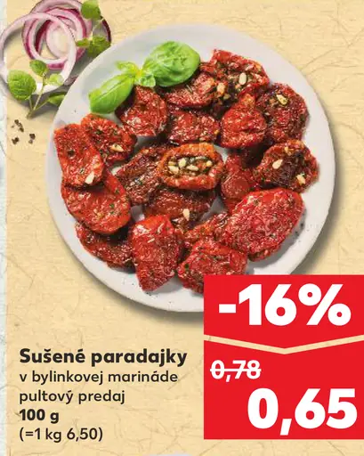 Sušené paradajky v bylinkovej marináde