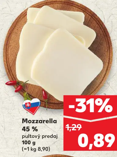 Mozzarella 45 %