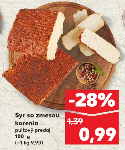 Syr so zmesou korenia