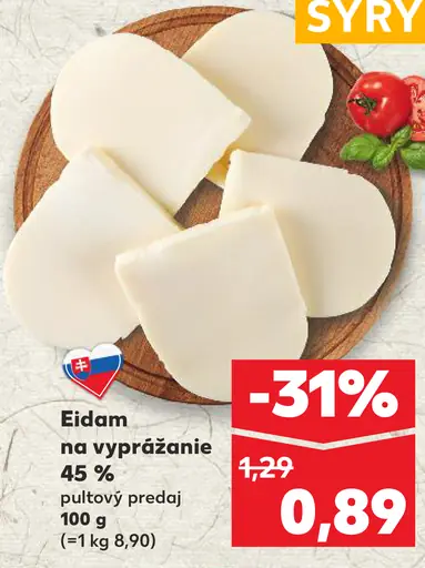 Eidam na vyprážanie 45%