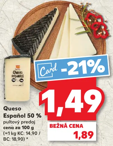 Queso Español 50 %