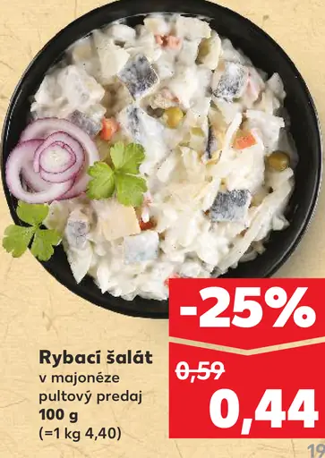 Rybací šalát v majonéze