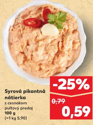 Sýrová pikantná nátierka s cesnakom