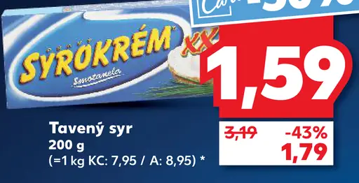 Syrokrem Tavený syr
