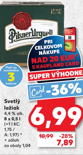 Pilsner Urquell Svetlý ležiak plechovka