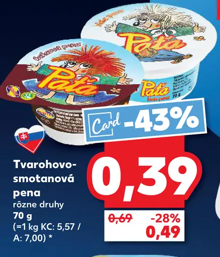Pilos tvarohovo-smotanová pena