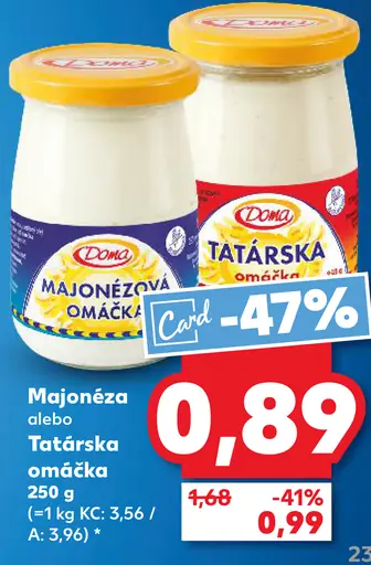 Doma Tatárska omáčka