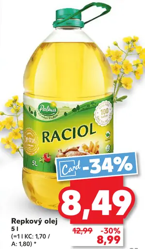 Palma Raciol Repkový olej