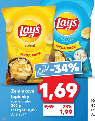Lay’s zemiakové lupienky Fromage