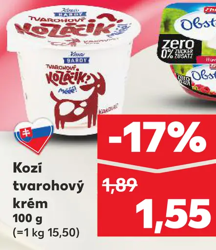 Kozi tvarohový krém