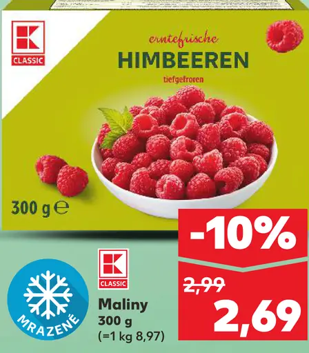 K-Classic Maliny mrazené