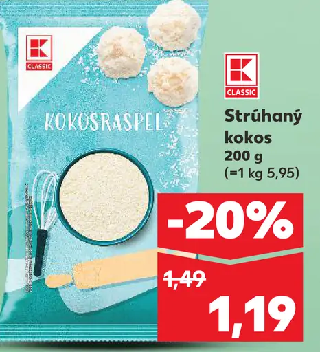 K-Classic Strúhaný kokos
