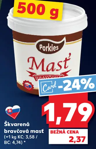 Porkies Škvarková bravčová masť