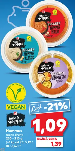 Take it veggie Hummus