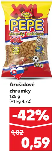 Pepe chrumky arašidové XXL