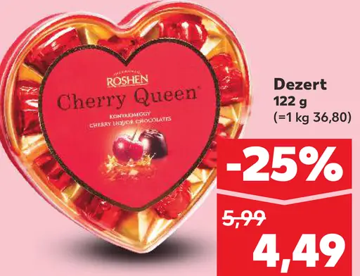 Roshen Cherry Queen čokoládový dezert