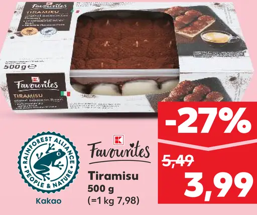 Favorites tiramisu dezert