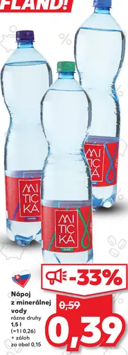 Mitická minerálna voda nápoj