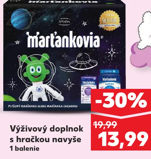 Výživový doplnok Marťankovia s hračkou navyše